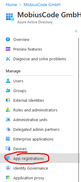 App Registrations